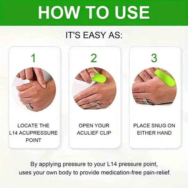 Sugar Control LI4 Acupressure Point Clip