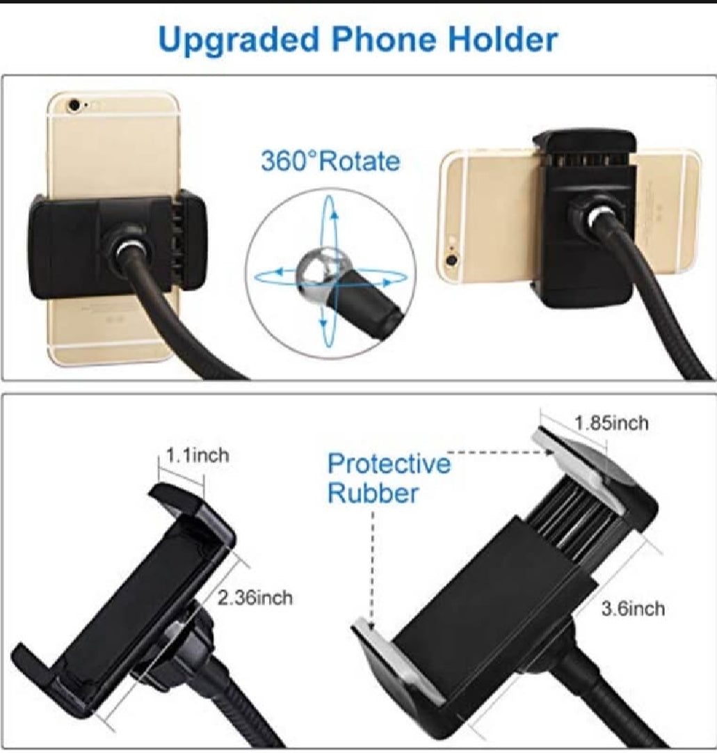 Ringligh with phone holder