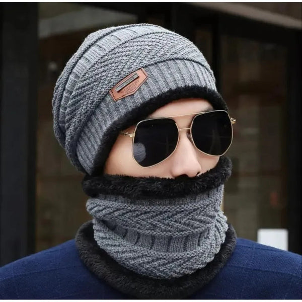 Beanie Hat and Neck Warmer Set