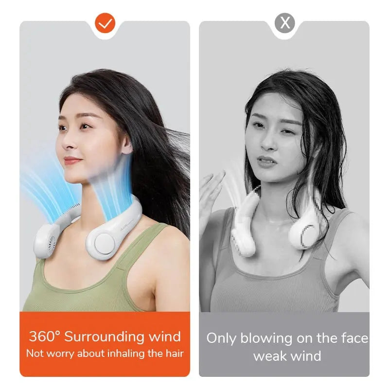 Portable Rechargeable Blade-less Neck Fan